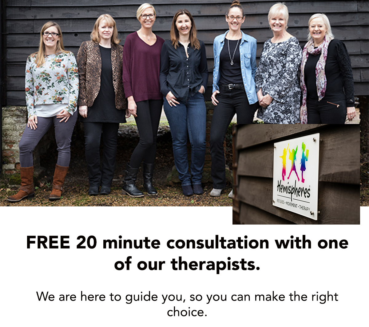 Free 20 minute consultation with one of our therapist
